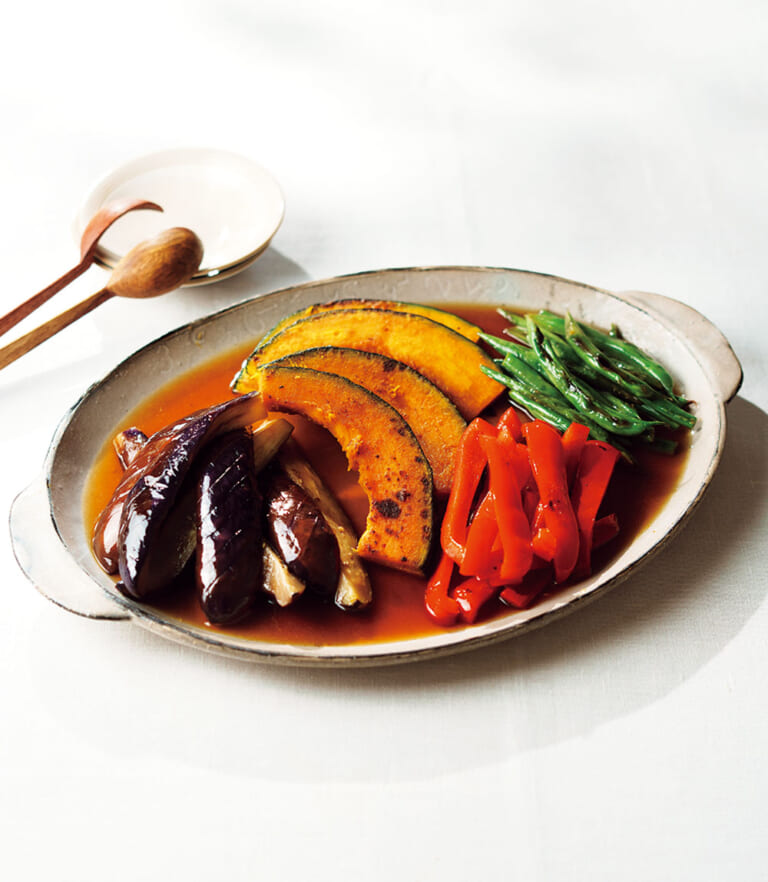 彩り野菜の焼き浸し