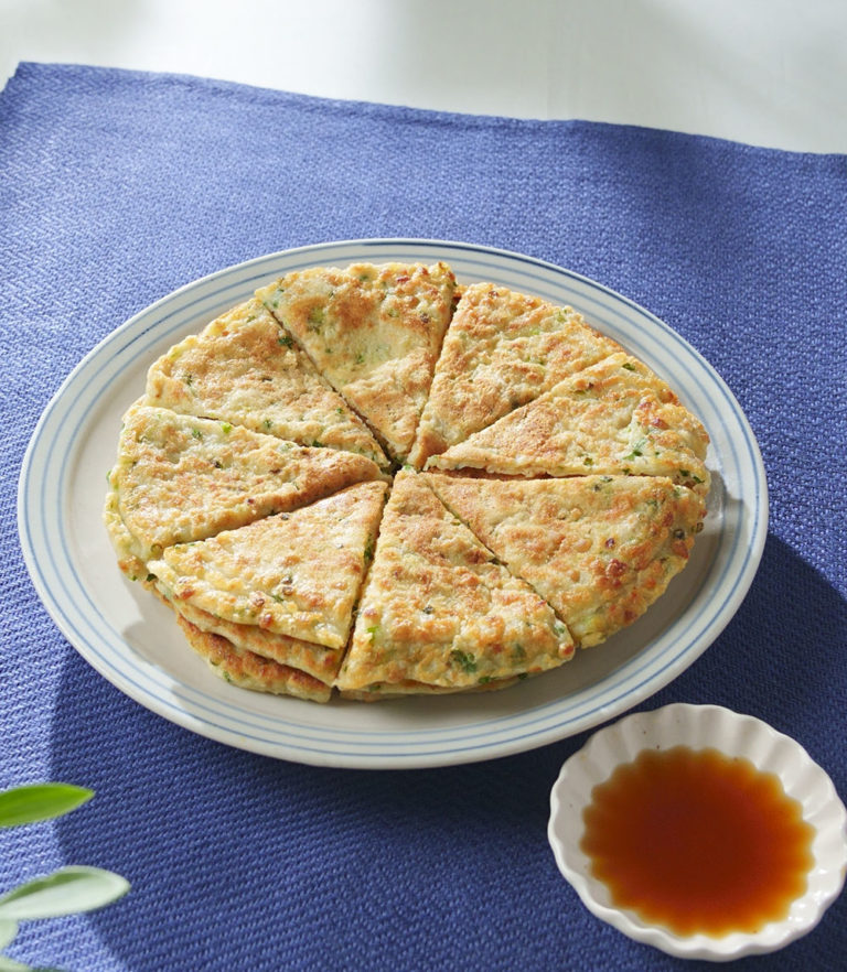 納豆と山芋の薄焼き