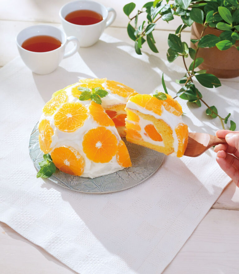 みかんのドームケーキ