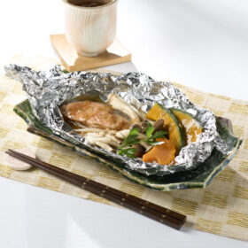 きのこと鮭のホイル焼き