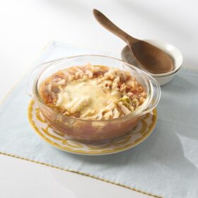 レンジで白菜と豚肉のミルフィーユトマト鍋