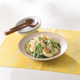 アスパラといんげんのマヨサラダ