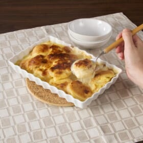 ホワイトソースのいらない！ めんたいポテトグラタン
