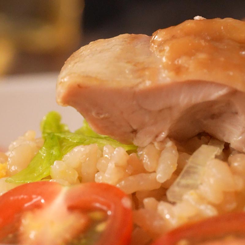 炊飯器で完結！レタチキチャーハン風