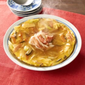 かに風味かまぼこを使用した濃厚ふわとろかに玉