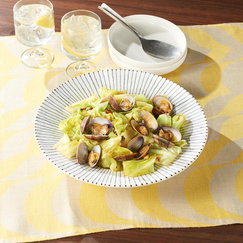 キャベツとサラダチキンのおつまみサラダ