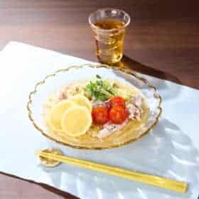 ネギ塩レモンの豚しゃぶそうめん