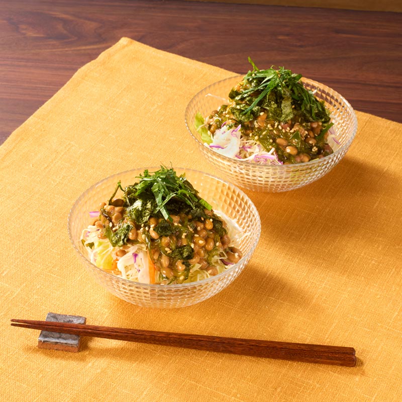 めかぶと納豆のねばねばサラダ