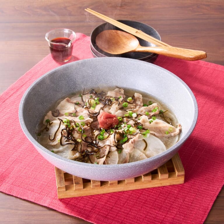 大根と豚バラの重ね蒸し